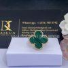 Custom Jewelry Van Cleef & Arpels Magic Alhambra ring 18K yellow gold and Malachite VCARO3AV00