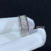 Custom Jewelry Van Cleef & Arpels Perlée diamonds ring, 3 rows Diamond 18K white gold VCARN9Q000