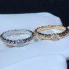 Custom Jewelry Van Cleef & Arpels Perlée pearls of gold ring, 18K Rose Gold  and 0.5ct Diamonds ring VCARO1VJ00
