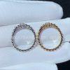 Custom Jewelry Van Cleef & Arpels Perlée pearls of gold ring, 18K Rose Gold  and 0.5ct Diamonds ring VCARO1VJ00
