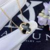 Custom Jewelry Van Cleef & Arpels Pure Alhambra pendant in 18K yellow gold and Onyx VCARB13900