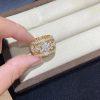 Custom Jewelry Van Cleef & Arpels Snowflake ring Diamond and Yellow gold VCARO3RV00