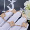 Custom Jewelry Van Cleef & Arpels Vintage Alhambra bracelet 5 motifs 18K rose gold VCARN9T300