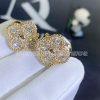 Custom Jewelry Van Cleef & Arpels Vintage Alhambra earrings 18K rose gold and Diamond VCARP2R500