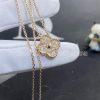 Custom Jewelry Van Cleef & Arpels Vintage Alhambra pendant in 18K Rose gold and Diamond VCARP2R300