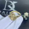 Custom Jewelry Van Cleef & Arpels Vintage Alhambra ring guilloché 18K yellow gold VCARP6I300