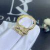 Custom Jewelry Van Cleef & Arpels Vintage Alhambra ring guilloché 18K yellow gold VCARP6I300