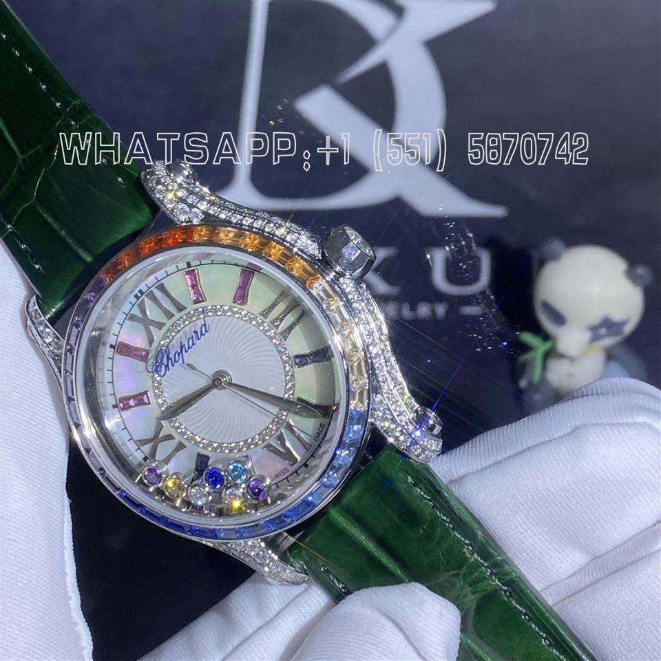 Custom Watches Chopard Happy Diamonds 274891-1007 18k white gold and with diamonds - 36mm