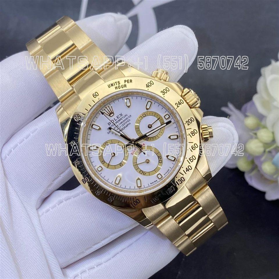 Custom Watches Rolex Cosmograph Daytona m116508-0001 40mm 18K Yellow Gold Mens Automatic