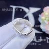 Custom Jewelry Boucheron Quatre Double White Edition Small Ring 18k White Gold and White ceramic JRG03277