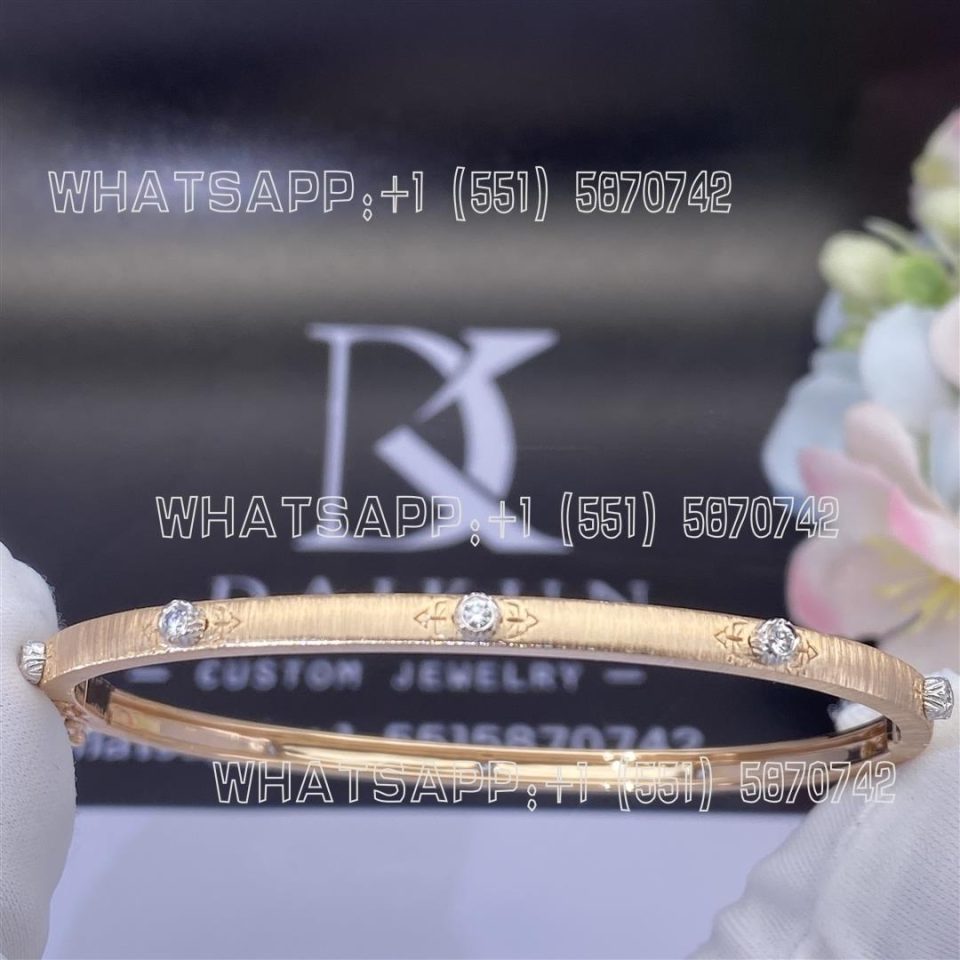 Custom Jewelry Buccellati Macri Classica Bracelet set with diamonds JAUBRA015164