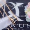 Custom Jewelry Bulgari B.zero1 necklace with 18 kt rose gold and black ceramic pendant 346083