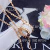 Custom Jewelry Bulgari B.zero1 necklace with 18 kt rose gold and white ceramic pendant 346082