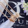 Custom Jewelry Bulgari B.zero1 Rock pendant necklace in 18k rose gold with studs and black ceramic Large model 358350