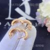 Custom Jewelry Bulgari B.zero1 small hoop earrings in 18 kt rose gold set with pavé diamonds 348036