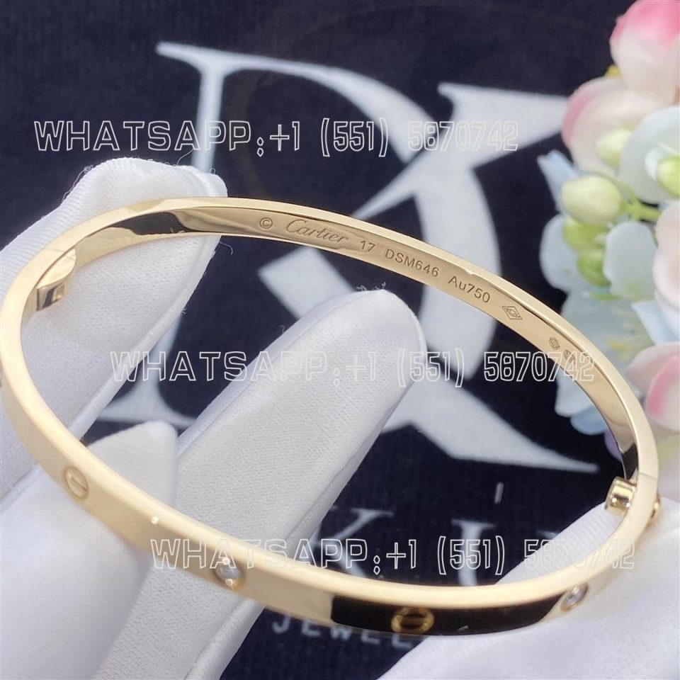 Custom Jewelry Cartier Love bracelet small model, 18K yellow gold and Diamonds B6047217