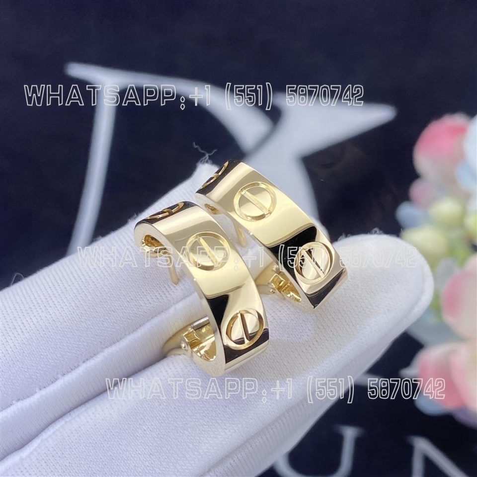 Custom Jewelry Cartier Love earrings 18K yellow gold B8022500