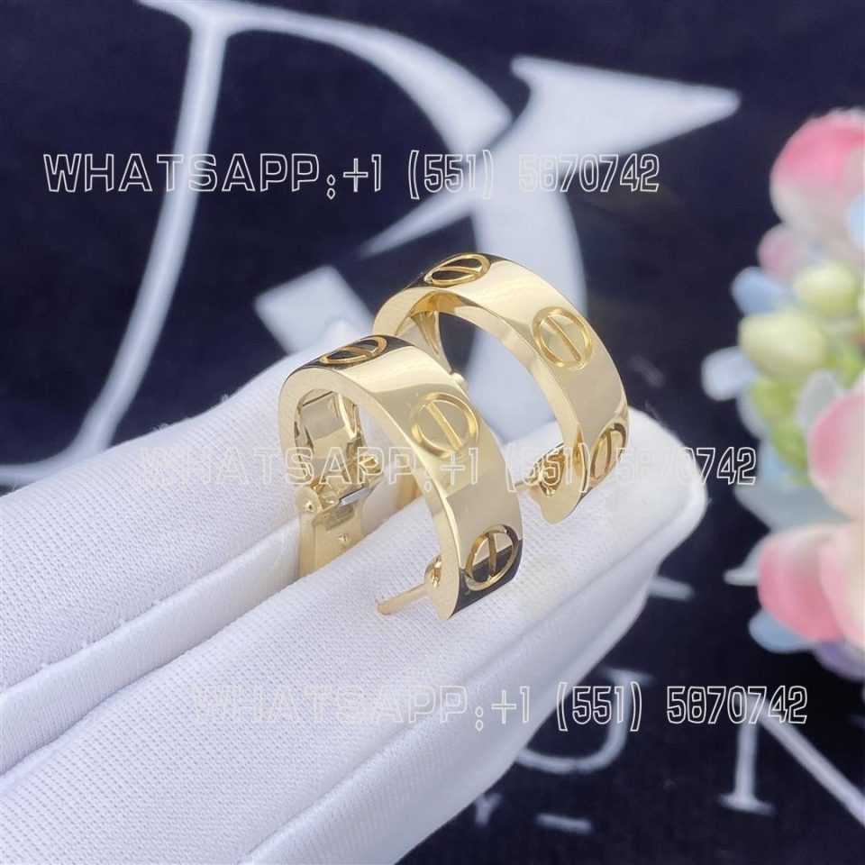 Custom Jewelry Cartier Love earrings 18K yellow gold B8022500