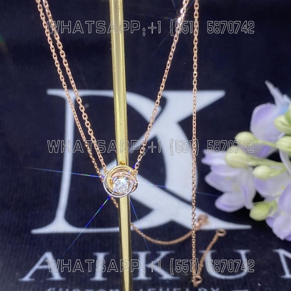 Custom Jewelry Cartier Trinity Necklace 0.2ct Diamonds B7224900