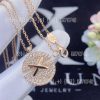 Custom Jewelry Chaumet Paris Jeux De Liens Harmony Medium Model Pendant Rose Gold and Diamonds 085435 18mm