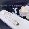 Custom Jewelry Chopard Happy Hearts Necklace, Ethical Rose Gold, Diamonds and Onyx 81A082-5201