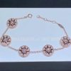 Custom Jewelry Dior Rose des Vents Bracelet 18k Rose Gold pink opal JRDV95063