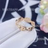 Custom Jewelry Hermes Chaine d’ancre Enchainee ring 18k Rose Gold, small model H110025B