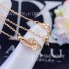 Custom Jewelry Marli Cleo Diamond Huggie Pendant In Rose Gold Chalcedony CLEO-N51