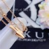 Custom Jewelry Marli Cleo Diamond Huggie Pendant In Rose Gold Chalcedony CLEO-N51