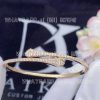 Custom Jewelry Marli Cleo Full Diamond Slim Slip-On Bracelet Rose Gold CLEO-B10