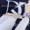 Custom Jewelry Marli Cleo Full Diamond Slim Slip-On Bracelet Rose Gold CLEO-B10