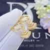 Custom Jewelry Marli Cleo Midi Rev Full Diamond Drop Earrings In Yellow Gold CLEO-E51