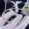 Custom Jewelry Piaget Possession bangle bracelet in 18K rose gold set with diamonds G36PQ100