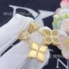 Custom Jewelry Roberto Coin Princess Flower Earrings 18k Yellow Gold with Diamonds ADR777EA0852