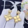 Custom Jewelry Roberto Coin Princess Flower Earrings 18k Yellow Gold with Diamonds ADR777EA0852