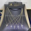 Custom Jewelry Tiffany Cross Pendant Small model of round brilliant diamonds in 18k Yellow Gold 60007469