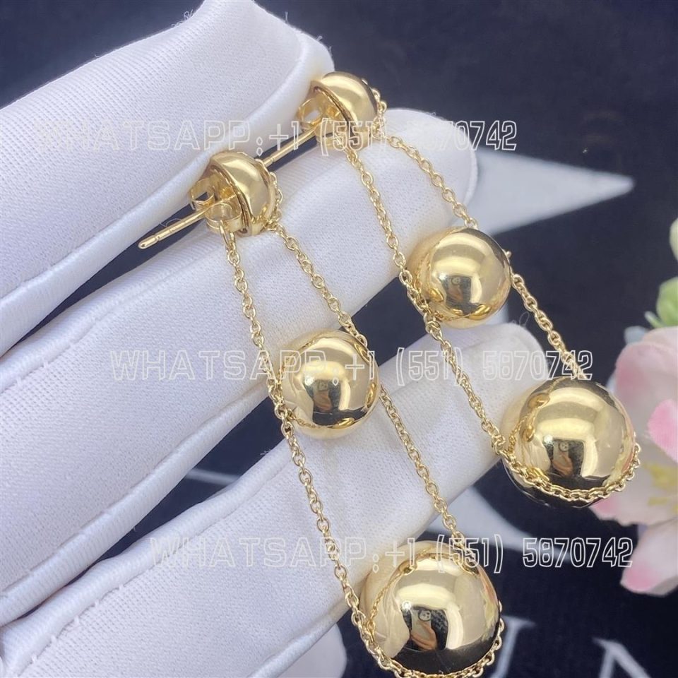 Custom Jewelry Tiffany HardWear Triple Drop Earrings 18k Yellow Gold 60006746