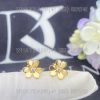 Custom Jewelry Van Cleef & Arpels Frivole earrings, mini model 18K yellow gold and Diamond VCARP0J300