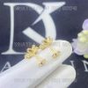 Custom Jewelry Van Cleef & Arpels Frivole earrings, mini model 18K yellow gold and Diamond VCARP0J300