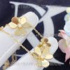 Custom Jewelry Van Cleef & Arpels Frivole necklace, 9 flowers 18K yellow gold and Diamond VCARD31500