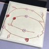 Custom Jewelry Van Cleef & Arpels Lucky Spring long necklace, 15 motifs 18K rose gold VCARP7RT00