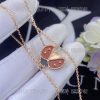 Custom Jewelry Van Cleef & Arpels Lucky Spring pendant, open wings ladybug 18K rose gold, Carnelian and Onyx VCARP9X000