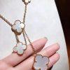 Custom Jewelry Van Cleef & Arpels Magic Alhambra 6 motifs necklace, Yellow gold, Mother-of-pearl VCARD79100
