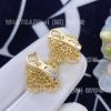 Custom Jewelry Van Cleef & Arpels Magic Alhambra Earrings Yellow Gold Diamond VCARA43500