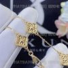 Custom Jewelry Van Cleef & Arpels Sweet Alhambra bracelet, 6 motifs Yellow Gold and Diamond