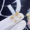 Custom Jewelry Van Cleef & Arpels Sweet Alhambra Earrings Malachite in 18K Yellow Gold