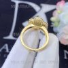 Custom Jewelry Van Cleef & Arpels Vintage Alhambra ring Onyx 18k Yellow gold