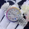 Custom Watches Rolex Datejust 41mm Oystersteel Jubilee Covert Dial Custom Diamond Set Rainbow Bezel