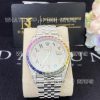 Custom Watches Rolex Datejust 41mm Oystersteel Jubilee Covert Dial Custom Diamond Set Rainbow Bezel