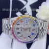 Custom Watches Rolex Datejust 41mm Oystersteel Jubilee Covert Dial Custom Diamond Set Rainbow Bezel